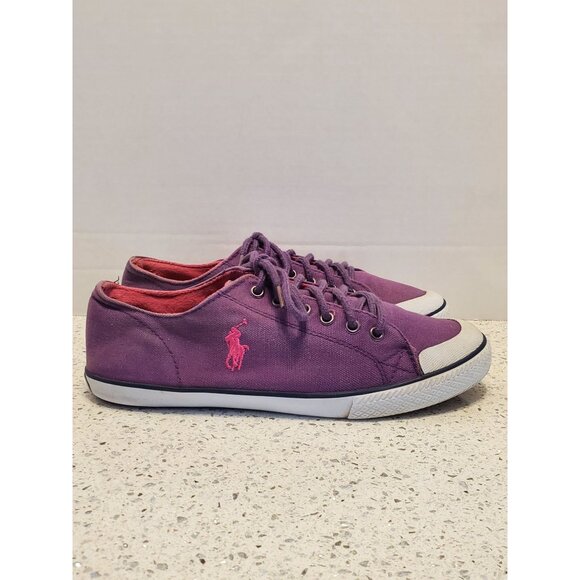 POLO RALPH LAUREN Chandler Low Top Canvas Sneaker size 6 - Picture 8 of 9